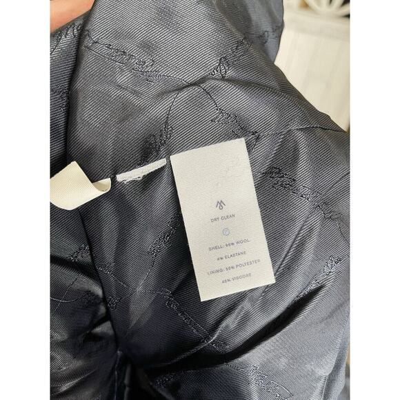 MARTIN + OSA Navy Wool Blend Blazer Jacket Women's Size Medium Career Classic - Picture 3 of 6